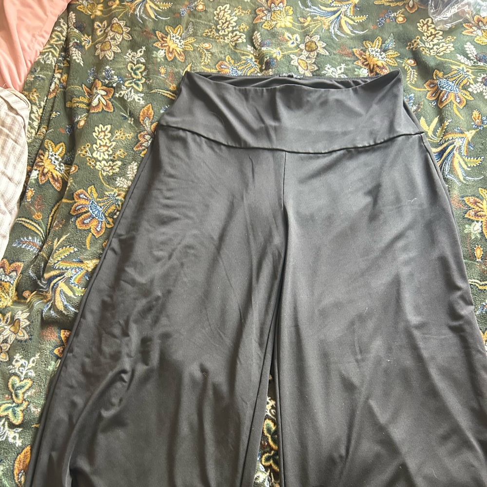 Elegant Black Wide Leg Women's Pants